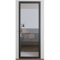 Межкомнатные двери Dooris Glass DG3 (стеклянные) с молдингом