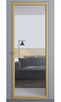 Межкомнатные двери Dooris Glass DG3 (стеклянные) с молдингом