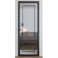 Межкомнатные двери Dooris Glass DG4 (стеклянные) с молдингом