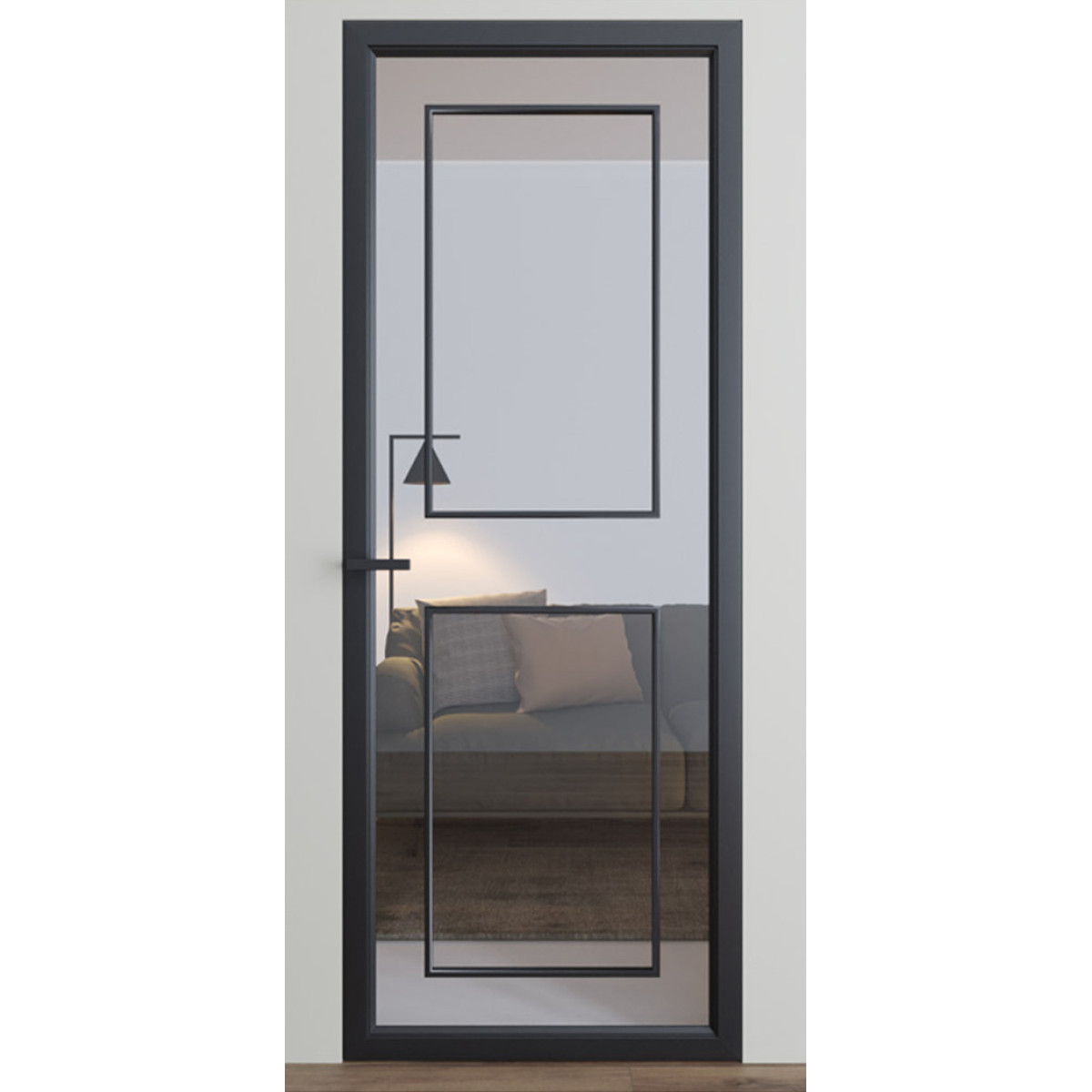 Міжкімнатні двері Dooris Glass DG5 (скляні) з молдингом