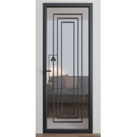 Міжкімнатні двері Dooris Glass DG7 (скляні) з молдингом
