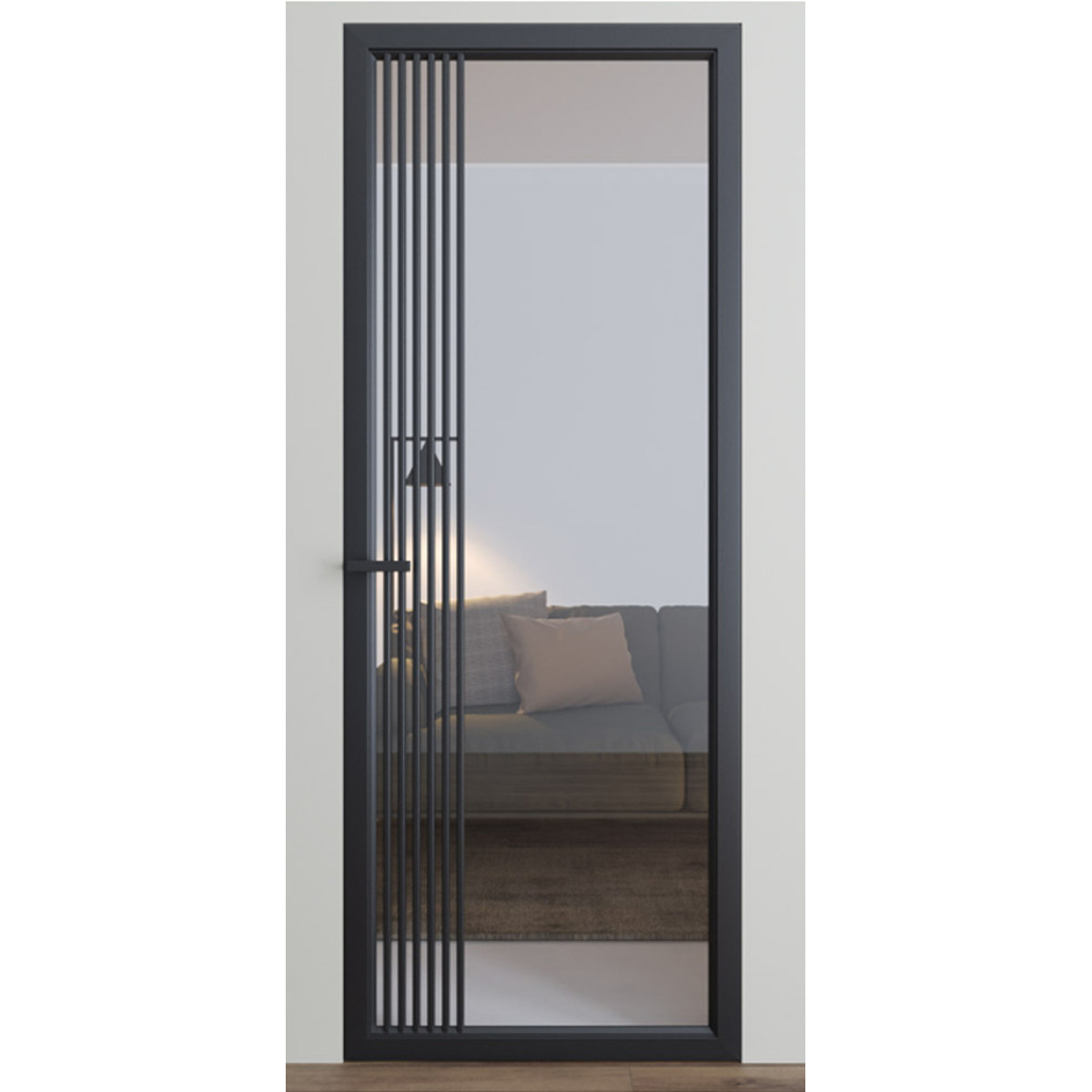 Межкомнатные двери Dooris Glass DG8 (стеклянные) с молдингом