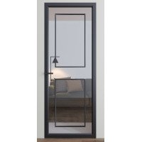 Міжкімнатні двері Dooris Glass DG5 (скляні) з молдингом
