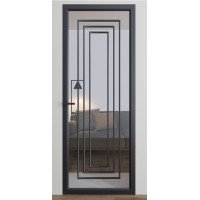 Міжкімнатні двері Dooris Glass DG7 (скляні) з молдингом