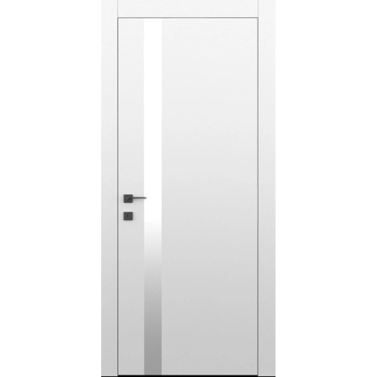 Межкомнатные двери Dooris Glass Wood GW04 (краска: снежно-белая) - складская программа