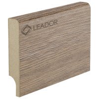 Плинтус МДФ  80х16х2060 мм серое дерево Leador