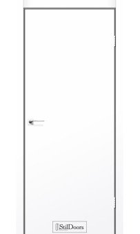 Межкомнатная дверь Лофт (торец обычный, чёрный матовый) StilDoors