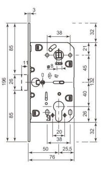 Механизм AGB Mediana Evolution под цилиндр античная латунь