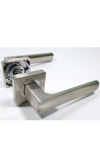 Дверная ручка AJAX ERGO JK SN/CP-3 матовый никель/хром