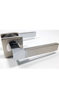 Дверная ручка AJAX FUSION JK SN/CP-3 матовый никель/хром