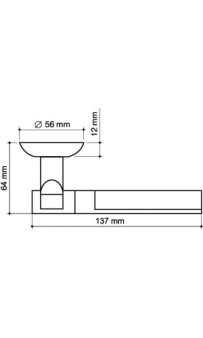 Дверная ручка Armadillo Cosmo LD147-1 SN/CP-3 матовый никель