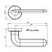Дверна ручка Armadillo EXCALIBUR URB4 SN-3 матовий нікель