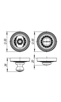 Фиксатор Armadillo WC-BOLT BK6-CL-AS-9 античное серебро