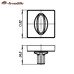 Фиксатор Armadillo WC-BOLT BK6-USQ-SN-3 матовый никель