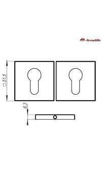 Накладки Armadillo ET USS SN-3 матовый никель