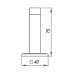 Упор дверной Punto DS PW-75 CP-8 хром