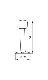 Упор дверной Punto DS PW-80 CP-8 хром