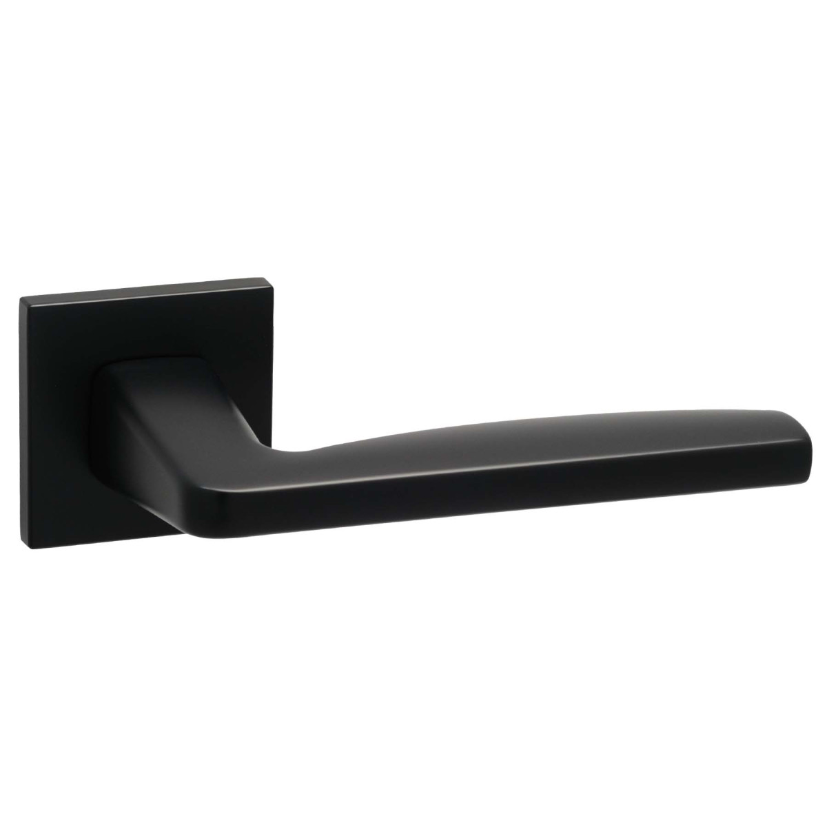 Дверная ручка Safita HI-TECH SLIM WAVE HS MB (матовый чёрный)