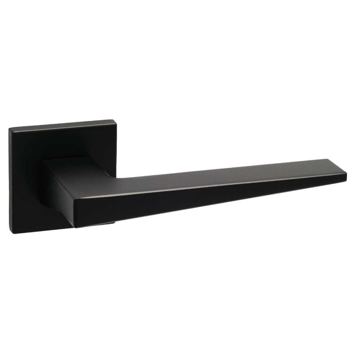 Дверная ручка Safita HI-TECH SLIM LIGHT SHARP HS LT MB (матовый чёрный)