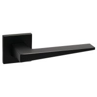 Дверная ручка Safita HI-TECH SLIM LIGHT SHARP HS LT MB (матовый чёрный)