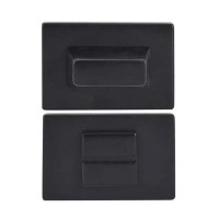 Фіксатор Safita RECTANGLE SLIM LIGHT WC RTS MB (матовий чорний)