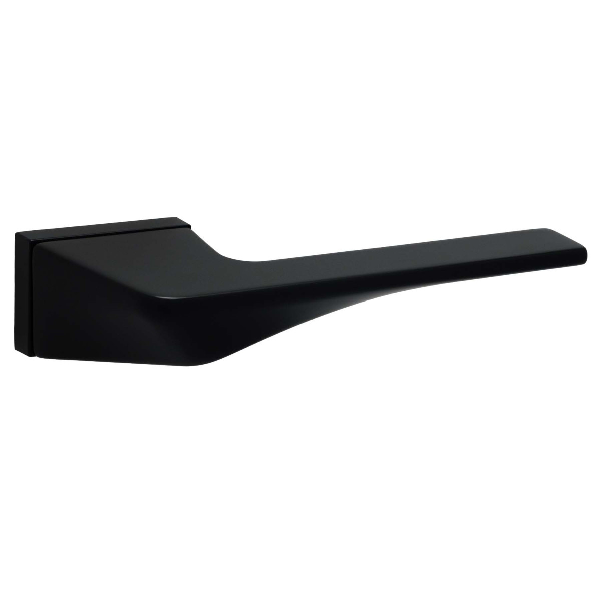 Дверная ручка Safita RECTANGLE SLIM FLOW RT MB (матовый чёрный)