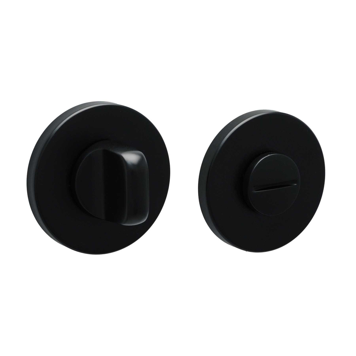 Фіксатор Safita ROUND SLIM LIGHT WC RS MB (матовий чорний)