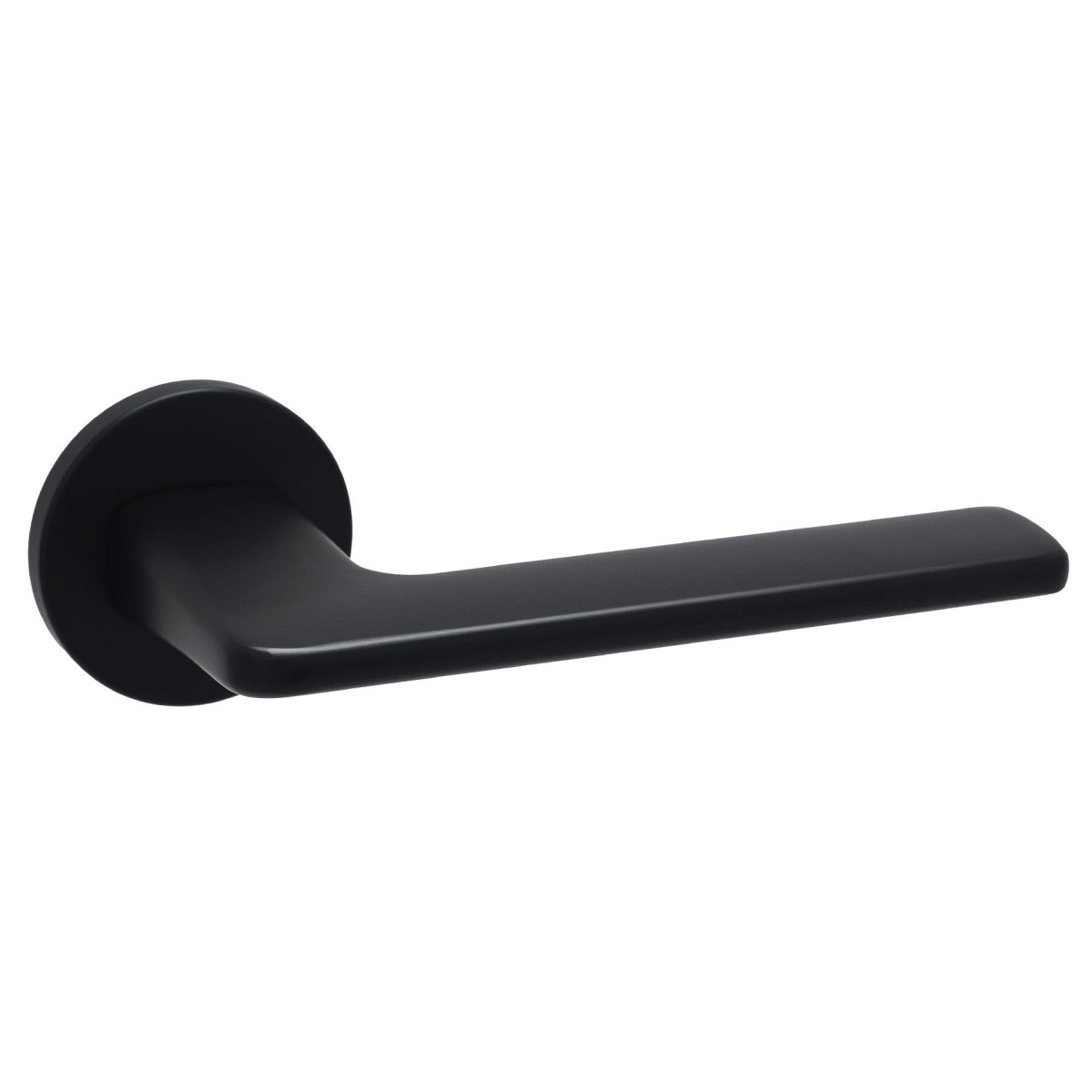 Дверная ручка Safita ROUND SLIM LIGHT SOUL RS LT MB (матовий чорний)
