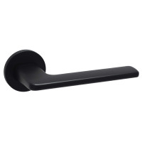Дверная ручка Safita ROUND SLIM LIGHT SOUL RS LT MB (матовий чорний)