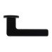 Дверная ручка Safita ROUND SLIM LIGHT SOUL RS LT MB (матовый чёрный)