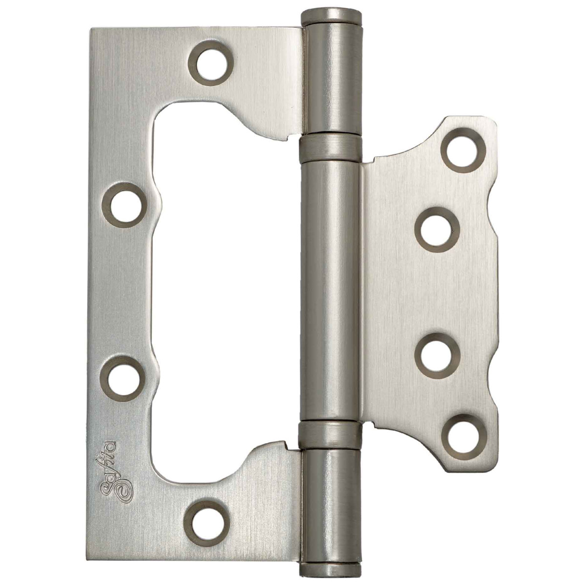 Петля Safita накладная универсальная 100x75x2,5mm 2BB MSN матовый сатин никель (2 шт.)