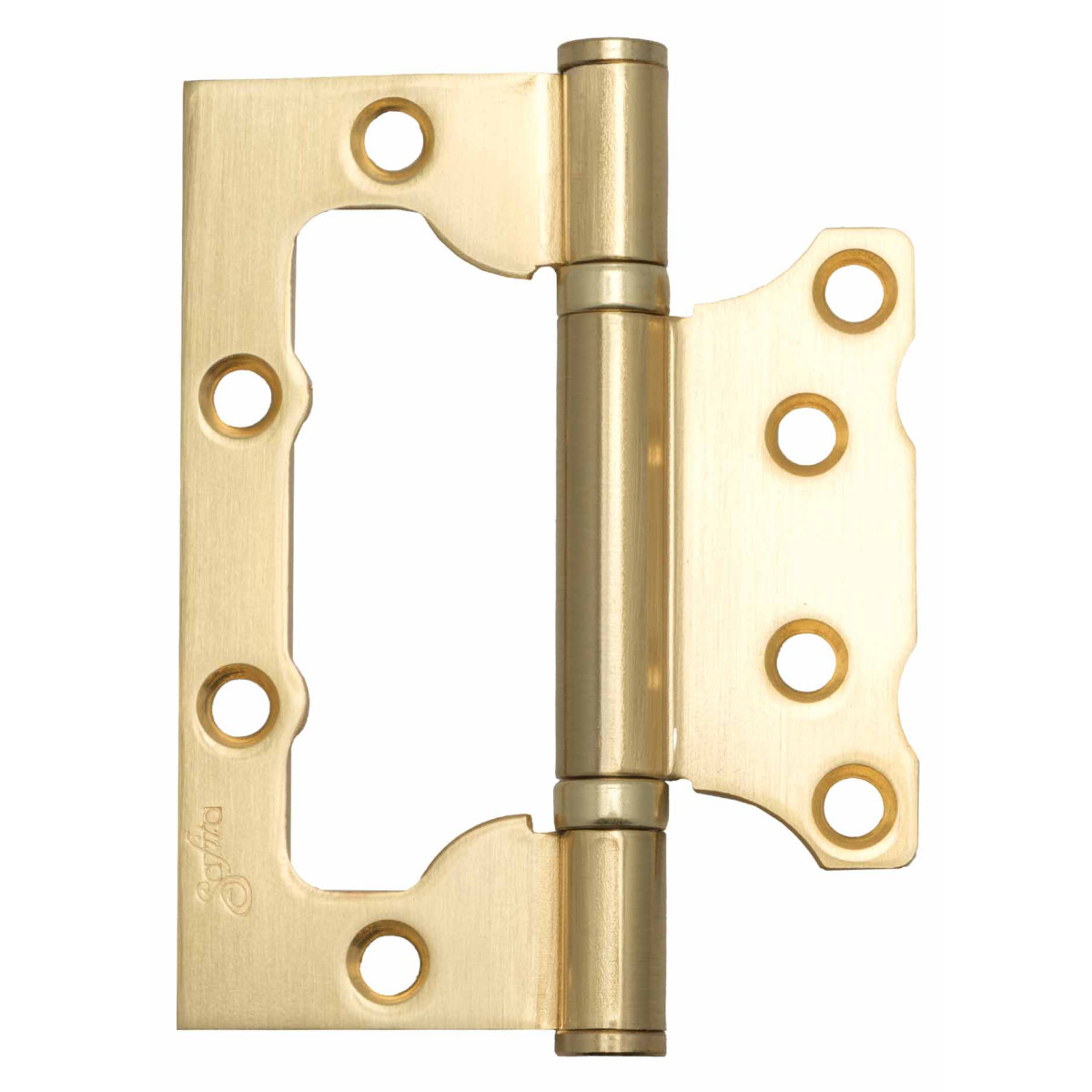 Петля Safita накладная универсальная 100x75x2,5mm 2BB SB матовое золото (2 шт.)