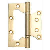 Петля Safita накладная универсальная 100x75x2,5mm 2BB SB матовое золото (2 шт.)
