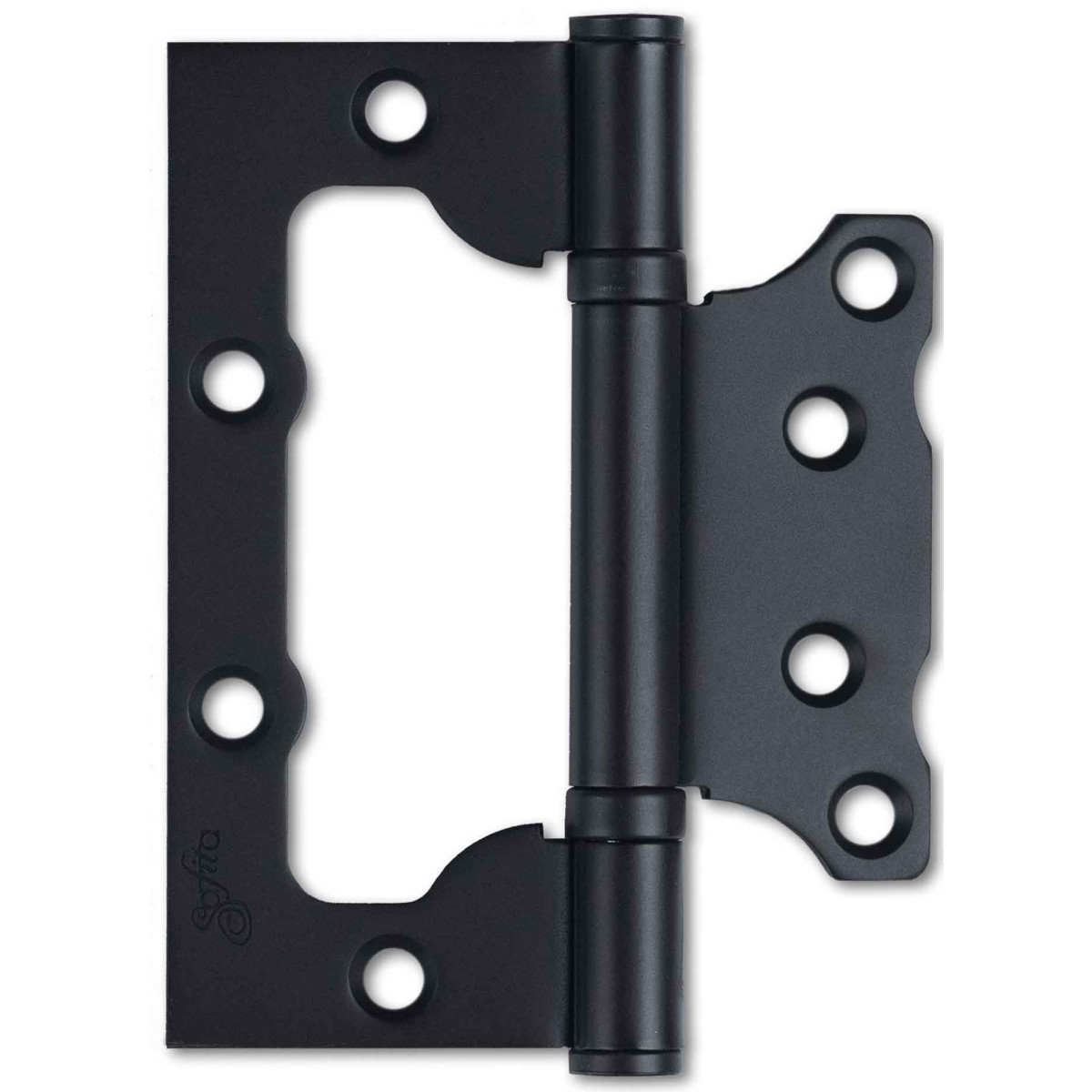Завіса Safita накладна універсальна 100x75x2,5mm 2BB BLACK (2 шт.)