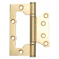 Петля Safita накладная универсальная 100x75x2,5mm 2BB SB матовое золото (2 шт.)