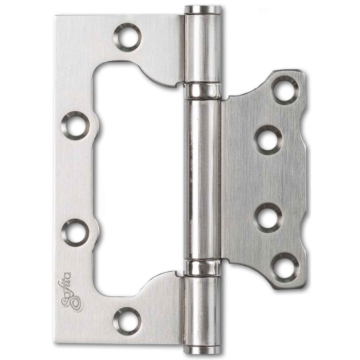 Петля Safita накладная универсальная 100x75x2,5mm 2BB SN сатин никель (2 шт.) Петля Safita накладная универсальная 100x75x2,5mm 2BB SN сатин никель (2 шт.)