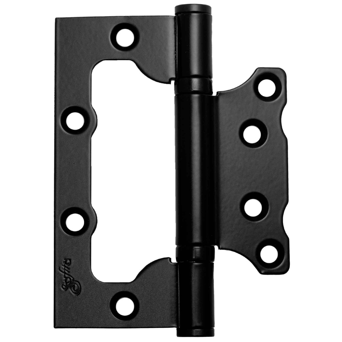 Завіса Safita накладна посилена 100x75x3mm 2BB BLACK (2 шт.)