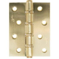 Петля Safita врезная универсальная 100x75x2,5mm 4BB SB матовое золото (2 шт.)