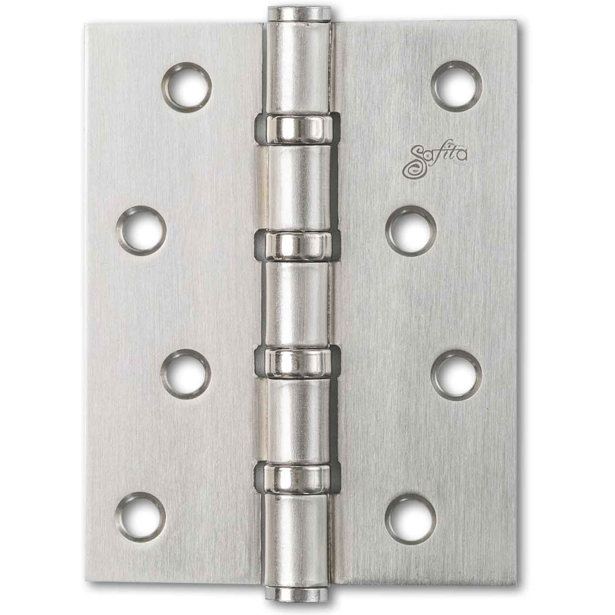 Петля Safita врезная универсальная 100x75x2,5mm 4BB SN сатин никель (2 шт.)