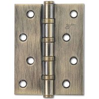 Петля Safita врезная универсальная 100x75x2,5mm 4BB AB античная бронза (2 шт.)