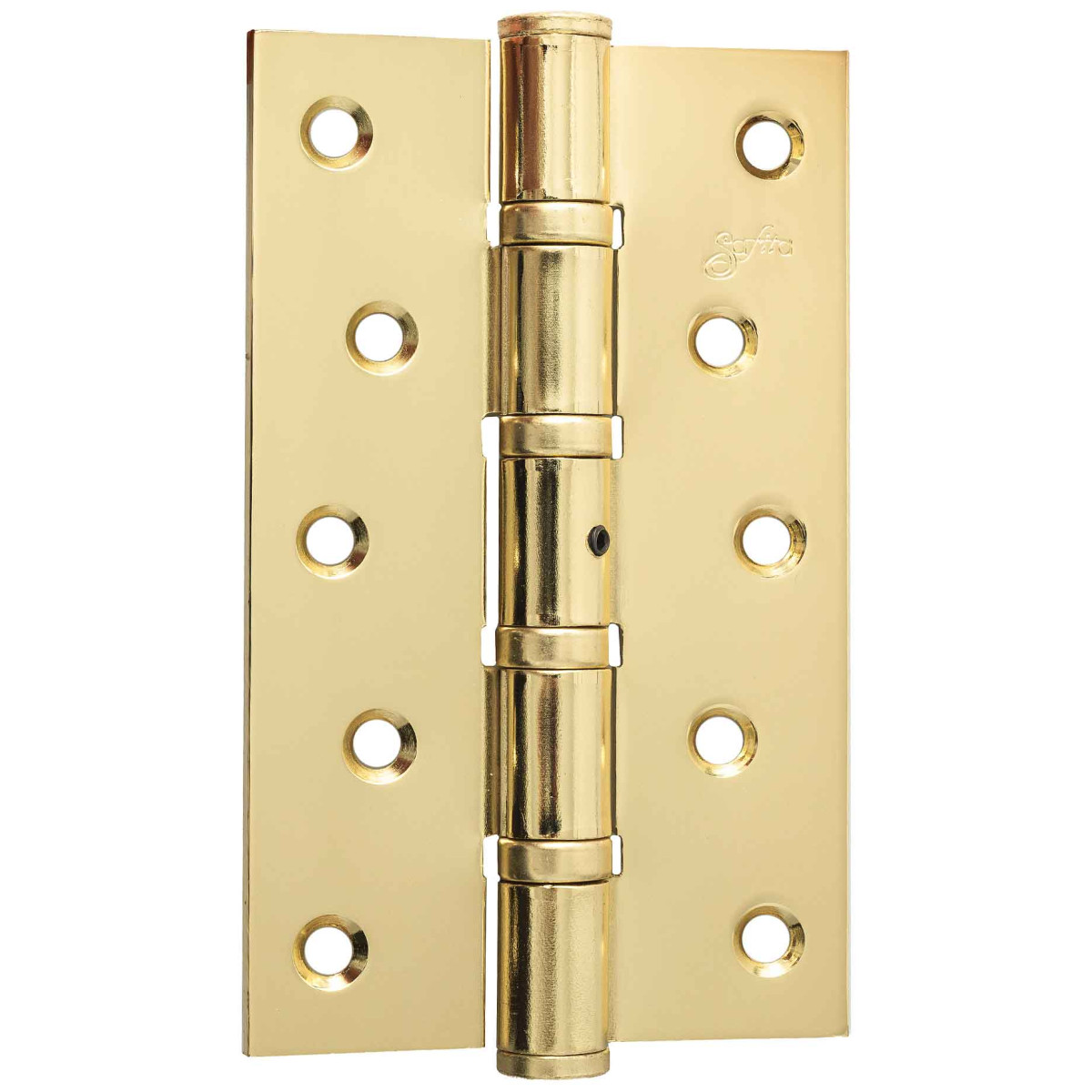Петля Safita врезная универсальная усиленная разборная 125x75x3mm 4BB PB золото (2 шт.)