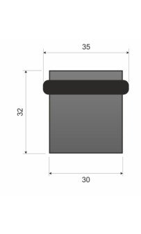 Дверной стопор Safita DS-02 MB матовый чёрный