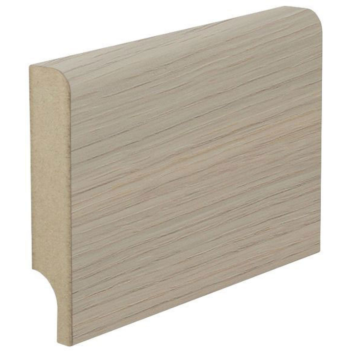 Плинтус МДФ PS Standard 80х16х2060 мм дуб беленный KORFAD