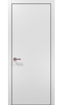 Межкомнатная дверь Папа Карло PLATO PL-01ч торец алюминий чёрный