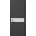 Межкомнатная дверь Папа Карло PLATO PL-03ч торец алюминий чёрный
