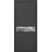 Межкомнатная дверь Папа Карло PLATO PL-03ч торец алюминий чёрный