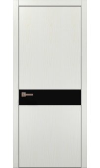 Межкомнатная дверь Папа Карло PLATO PL-03ч торец алюминий чёрный