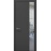 Межкомнатная дверь Папа Карло PLATO PL-05ч торец алюминий чёрный