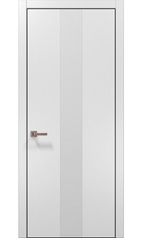 Межкомнатная дверь Папа Карло PLATO PL-06ч торец алюминий чёрный