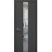 Межкомнатная дверь Папа Карло PLATO PL-06ч торец алюминий чёрный